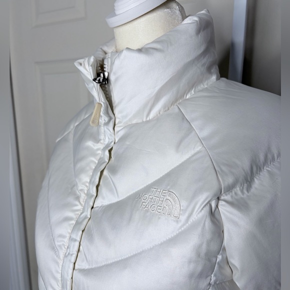 The North Face Aconcagua White down short Puffer Jacket small /xs - Picture 5 of 13